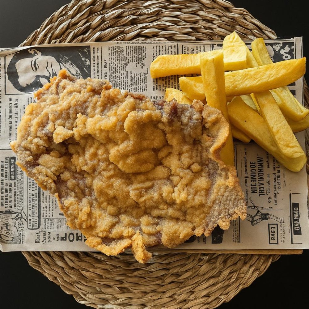 CACHOPO DE TERNERA CON PATATAS FRITAS